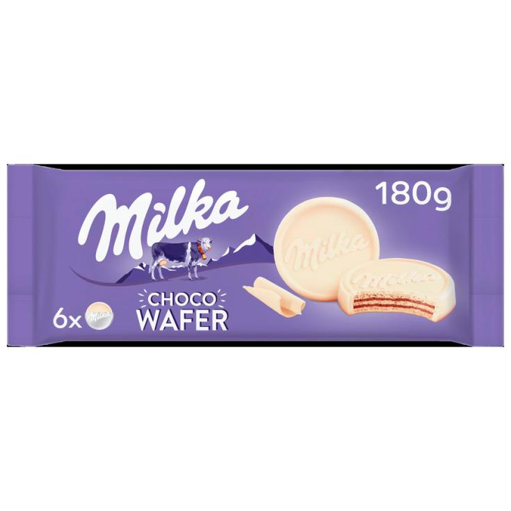 GALLETAS BARQUILLO CHOCOLATE BLANCO , 180G MILKA