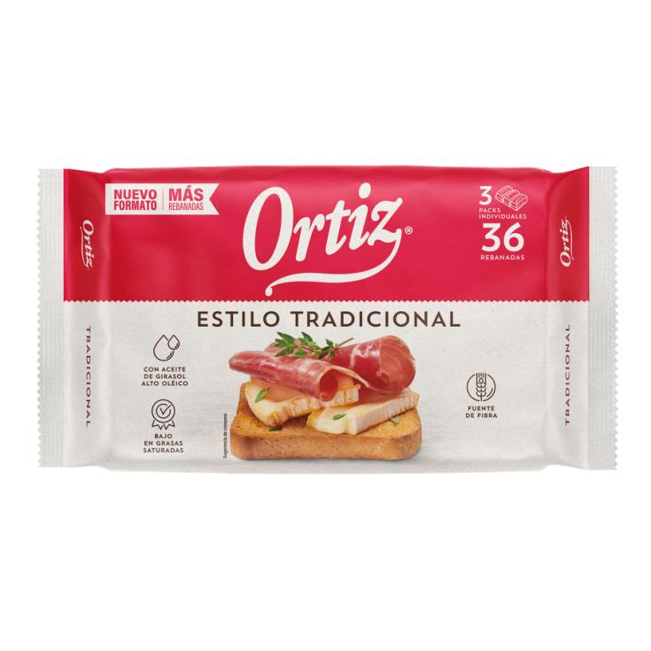 PAN BRASA TRADICIONAL , 320G PAN ORTIZ