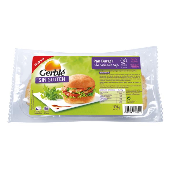 PAN DE HAMBURGUESA SIN GLUTEN , 300G GERBLE