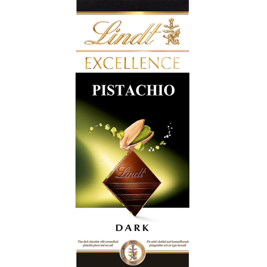 CHOCOLATE EXCELLENCE PISATACHO, 100G LINDT