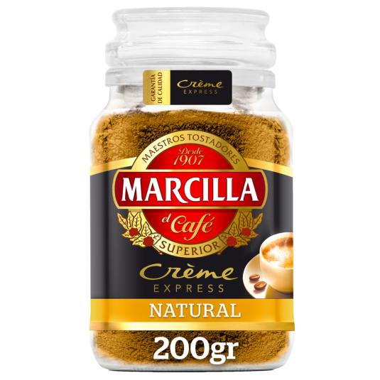 CAFE SOLUBLE CREME NATURAL, 200GR MARCILLA