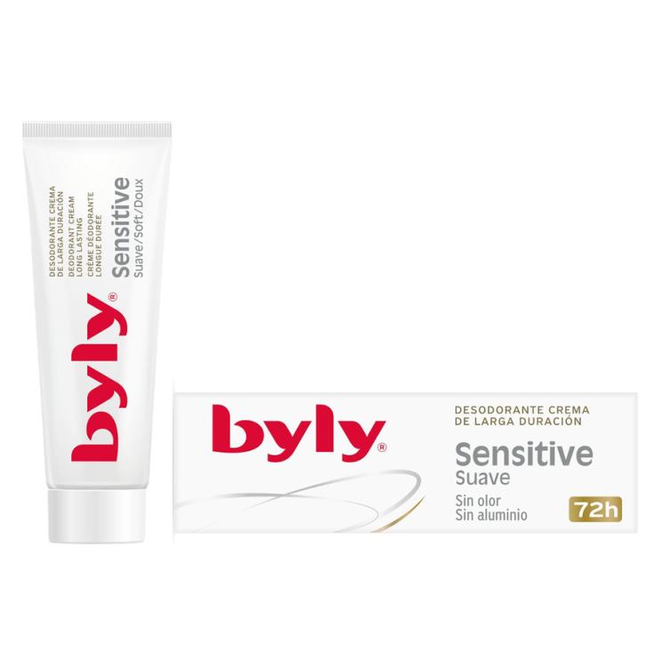 DESODORANTE EN CREMA SENSITIVE 72H, 25ML BYLY