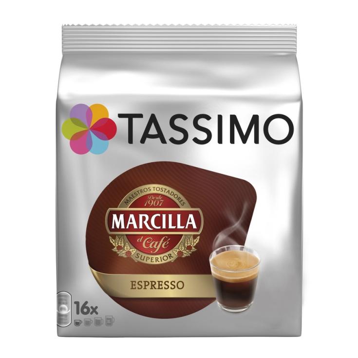 CAPSULAS DE CAFE MARCILLA ESPRESSO, 118G TASSIMO