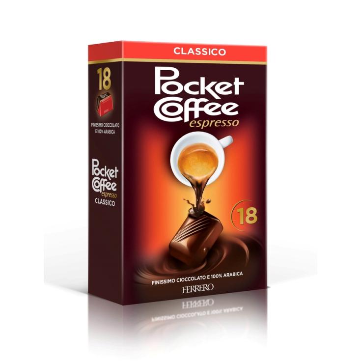 BOMBONES DE CAFE POCKET COFFEE, 18 UNID FERRERO ROCHER