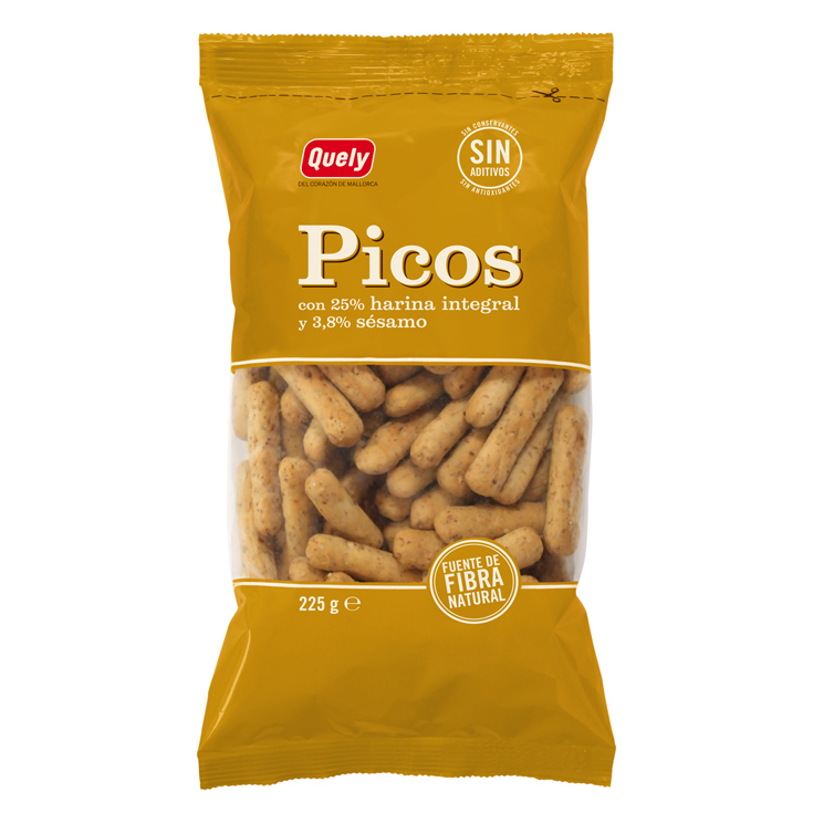 PICOS INTEGRALES CON SESAMO, 225GR QUELY