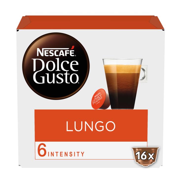 CAPSULAS DE CAFE LUNGO, 16 CAPSULAS DOLCE GUSTO