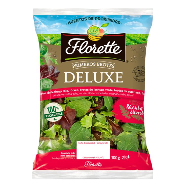 ENSALADA DELUXE PRIMEROS BROTES, 100G FLORETTE