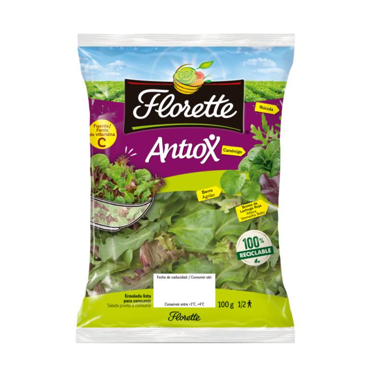 ENSALADA ANTIOX, 100G FLORETTE