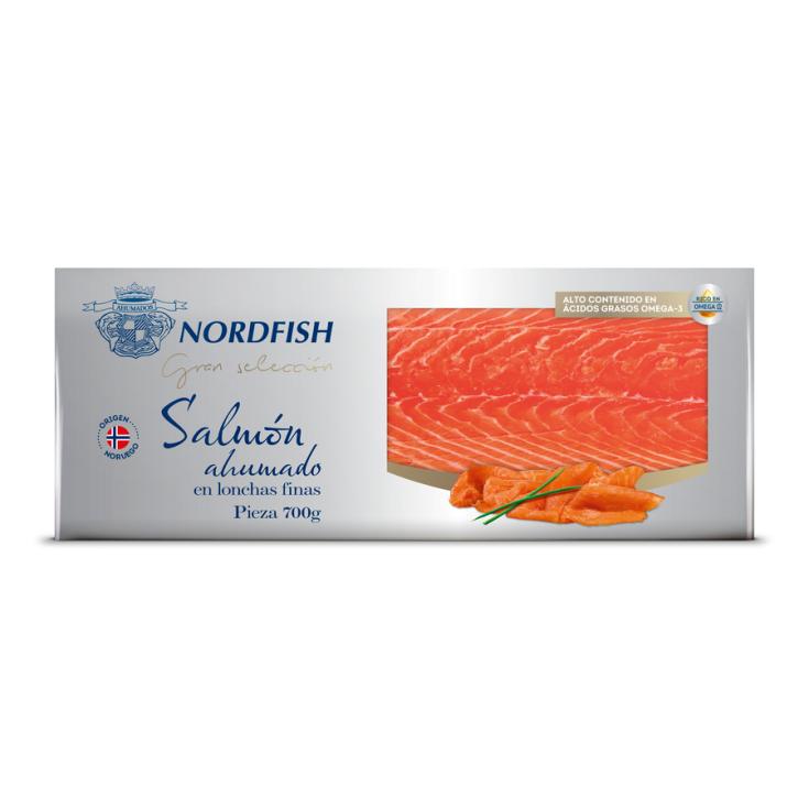 SALMON AHUMADO PLANCHA, 700G NORDFISH