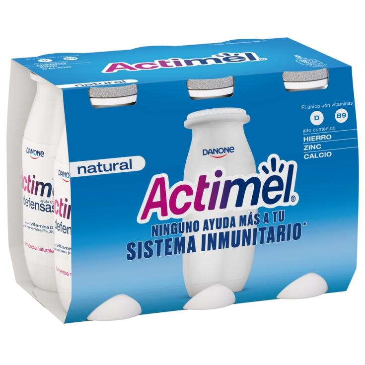 YOGUR ACTIMEL NATURAL, 6X100ML DANONE