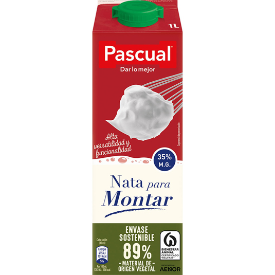 NATA LIQUIDA PARA MONTAR PASCUAL 35% MG, 1L PASCUAL