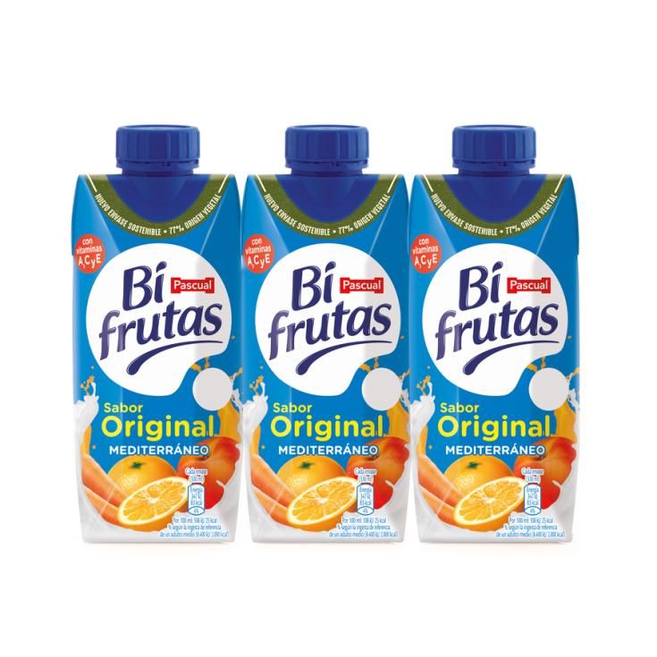 BIFRUTAS MEDITERRANEO ORIGINAL, 3X330ML PASCUAL