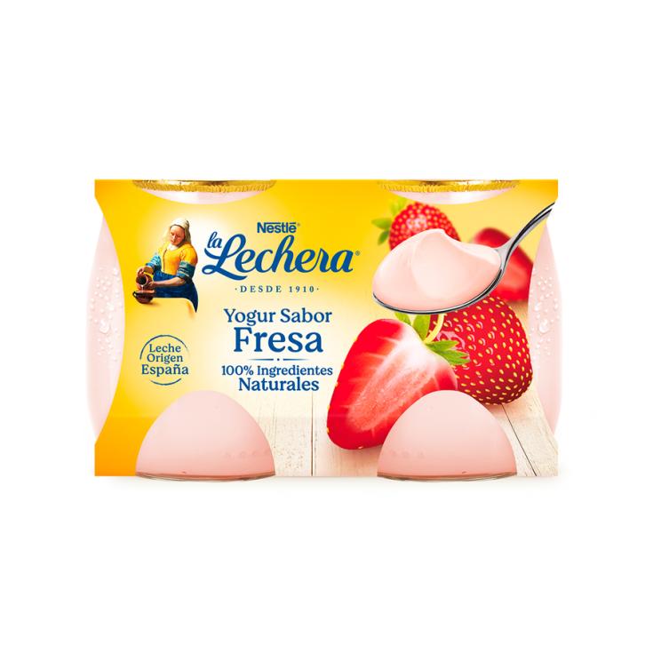 YOGUR SABOR FRESA, 2X125G LA LECHERA