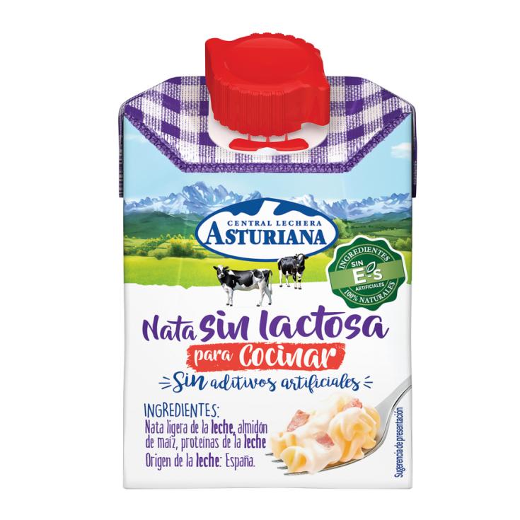 NATA LIQUIDA SIN LACTOSA PARA COCINAR, 200 ML ASTURIANA