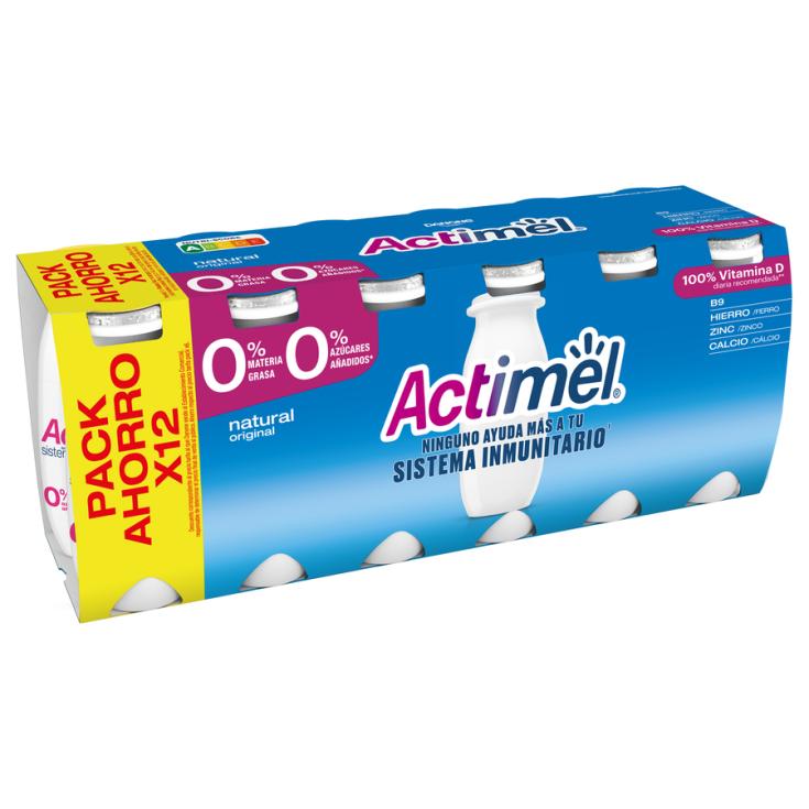 L. CASEI NATURAL 0% MG 0% AZÚCARES AÑADIDOS,12X100ML DANONE