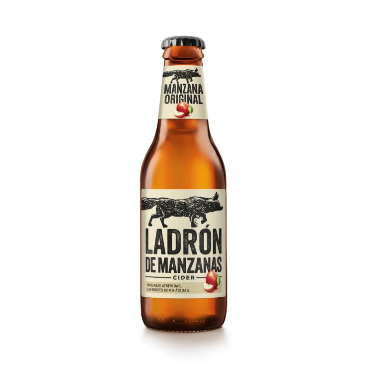 SIDRA BOTELLA, 250ML LADRON DE MANZANAS