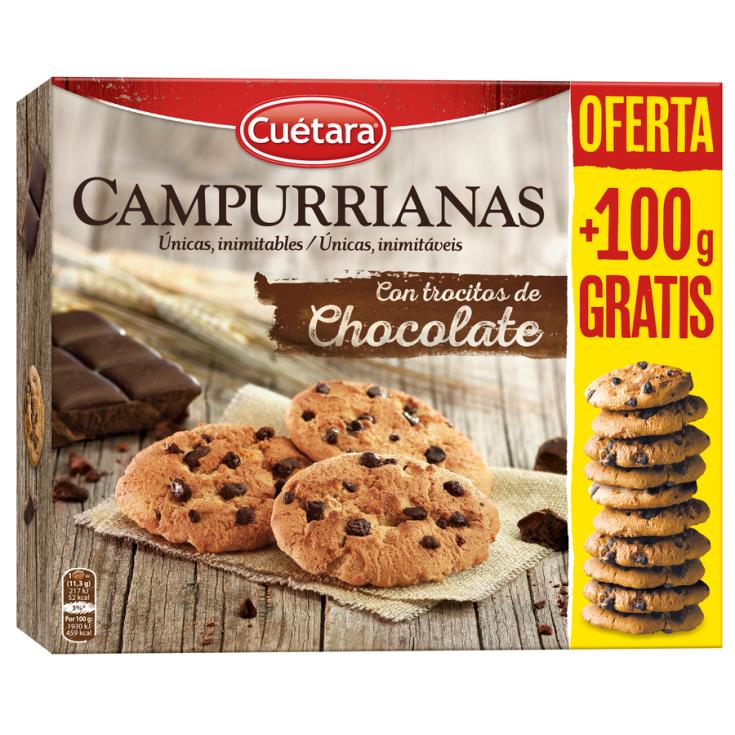 GALLETAS CAMPURRIANAS CHOCOLATE, 516GR CUETARA