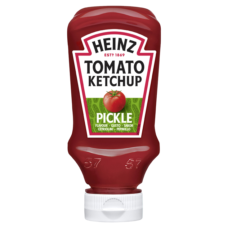 KETCHUP PICKLE SABOR PEPINILLO, 220ML HEINZ 