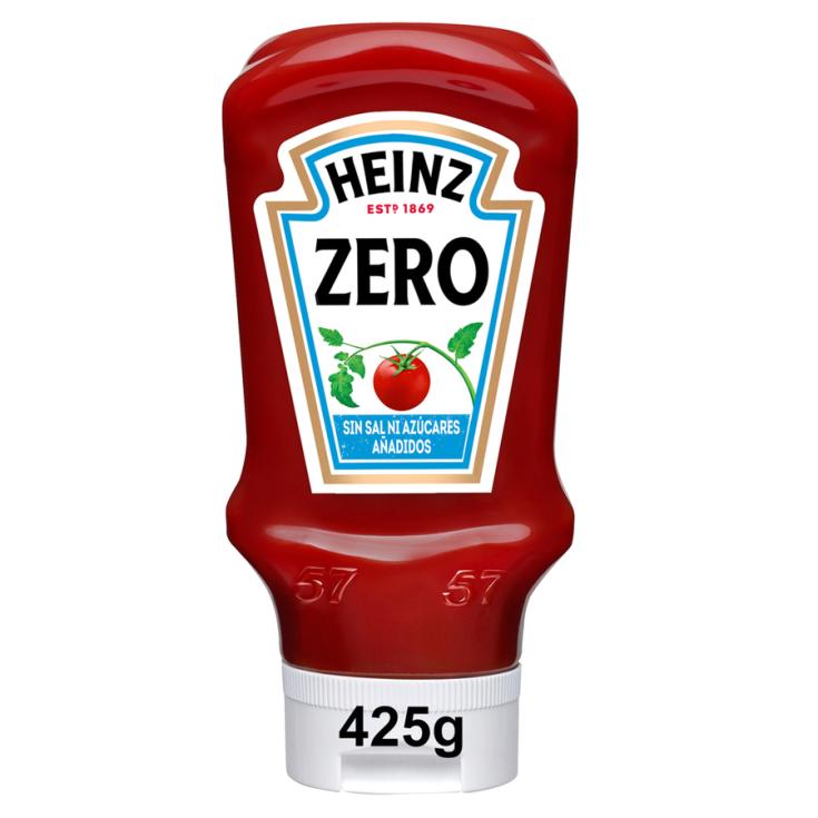 TOMATE KETCHUP ZERO, 425GR HEINZ 