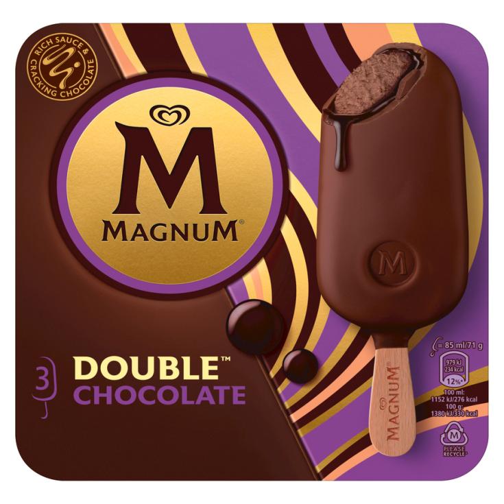 HELADO DOUBLE CHOCOLATE, 88ML X3 MAGNUM