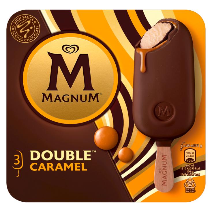 DOUBLE HELADO CARAMELO,3X88ML MAGNUM